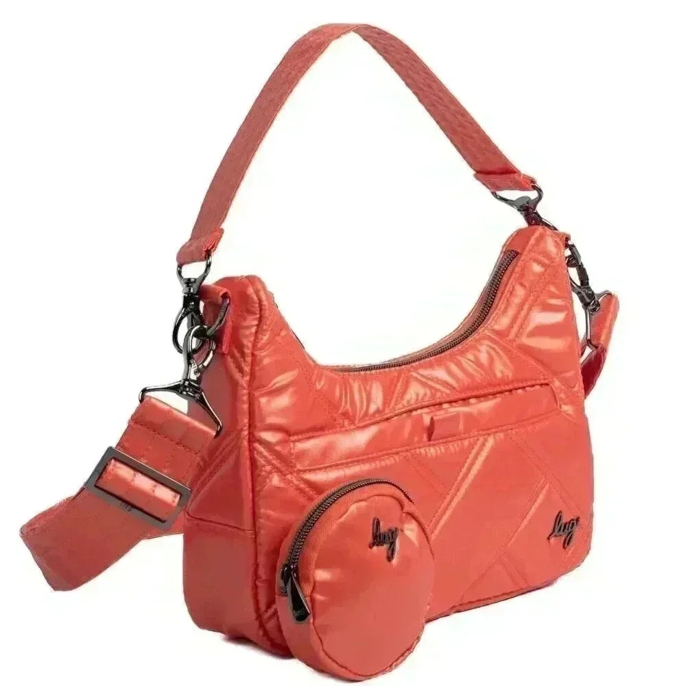LUG 'Curtsy Mini' Crossbody / Shoulder Bag / Top Handle Bag - Metallic P… - Picture 2 of 16